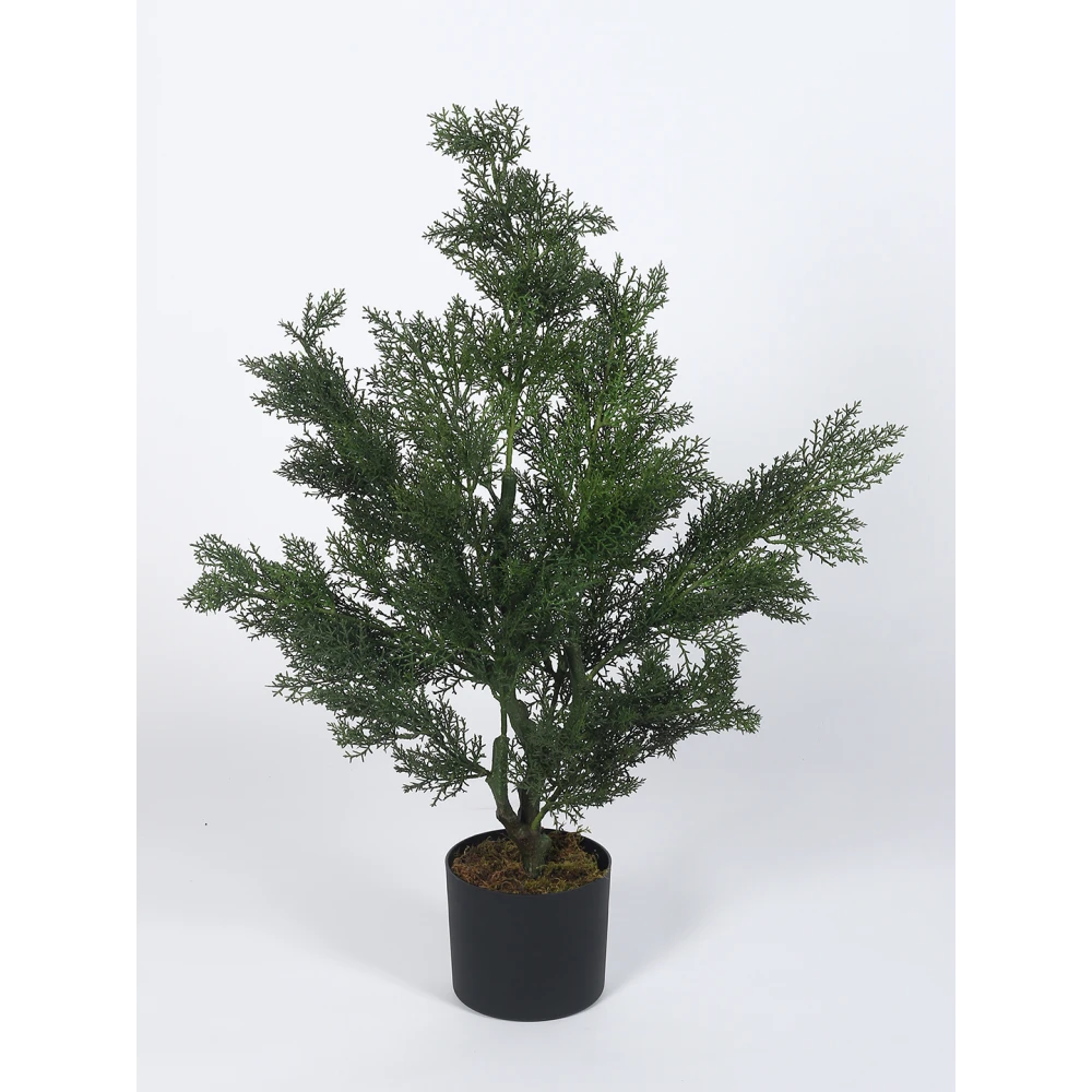 Artificial Plant 35inch Artificial Plants With Black Pot|Home Decor,Office Decor Perfect Housewarming Gift,Set of 1