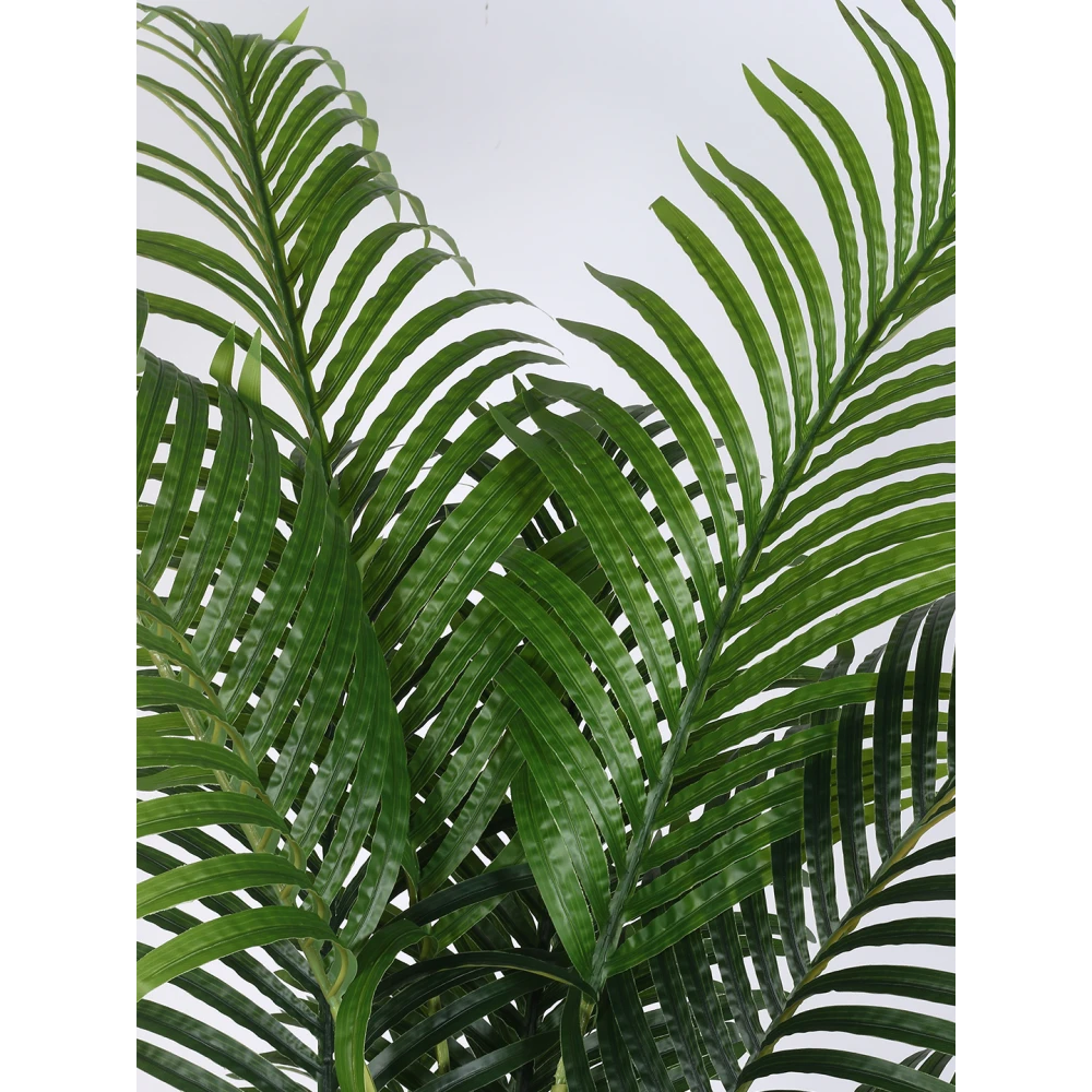 Artificial Plant 63inch Artificial Real Touch Areca Palm Plant With Black Pot |Home Decor,Office Decor Perfect Housewarming Gift,Set of 1