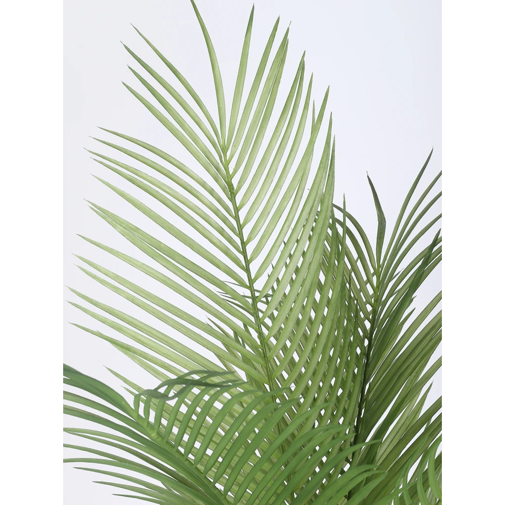 Artificial Plant  51inch Artificial Real Touch Areca Palm Plants big Leaves With Black Pot|Home Decor,Office Decor Perfect Gift,Set of 1