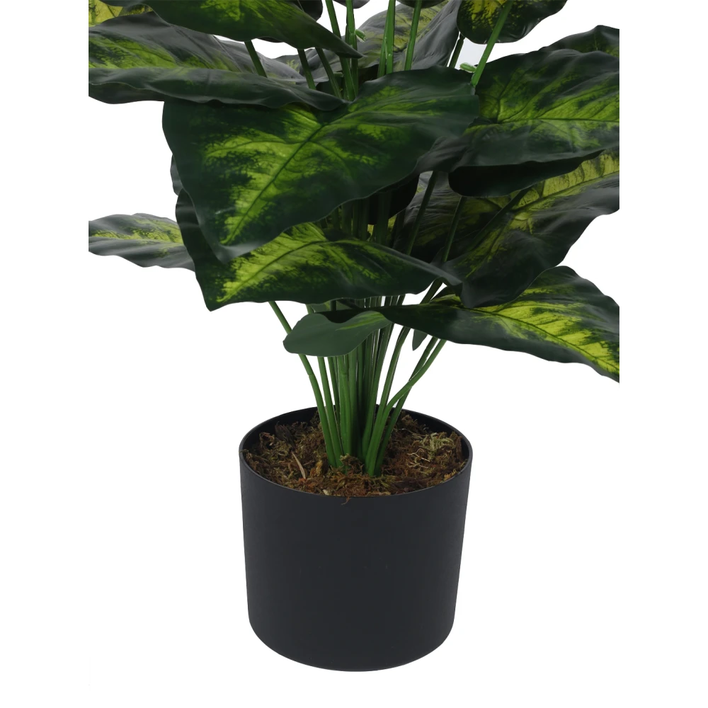 Artificial Plant 31inch Artificial Real Touch Dieffenbachia With Black Pot |Home Decor,Office Decor Perfect decor Gift,Set of 1