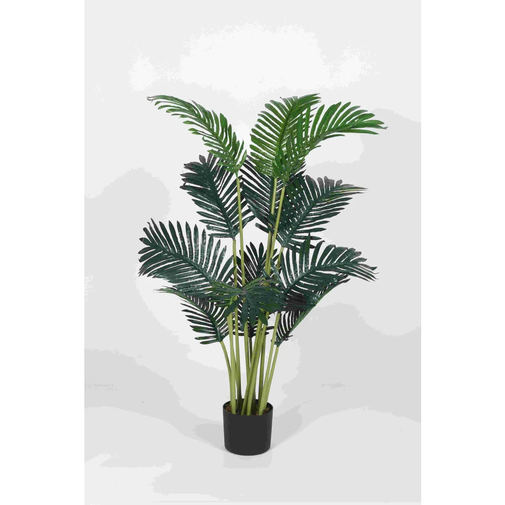 Artificial Plant 47inch Artificial Areca Plants With Black Pot|Home Decor,Office Decor Perfect Housewarming Gift,Set of 1