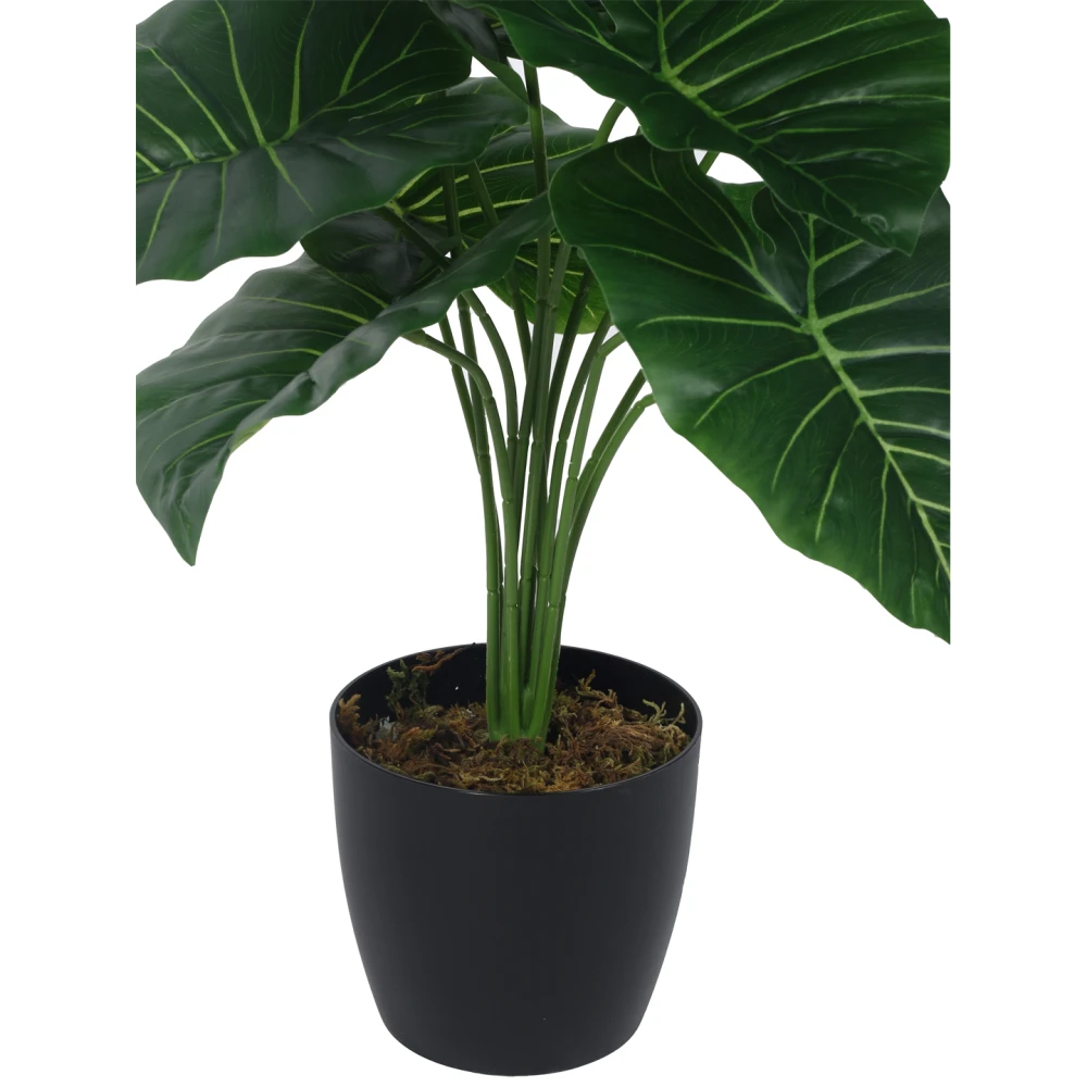 Artificial Plant  21inch Artificial Real Touch Rubber With Black Pot |Home Decor,Office Decor Perfect decor Gift,Set of 1