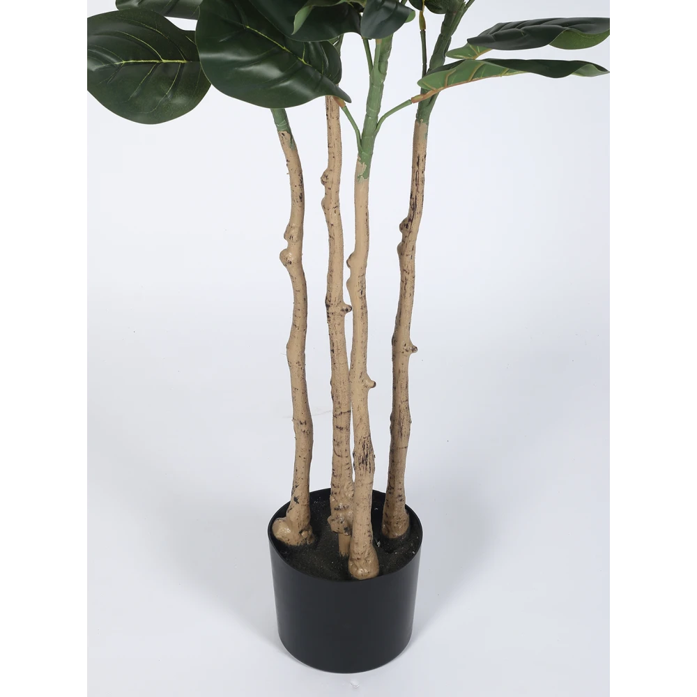 Artificial Plant 70inch Artificial Real Touch Fiddle Leaf Plants With Black Pot|Home Decor,Office Decor Perfect Housewarming Gift,Set of 1