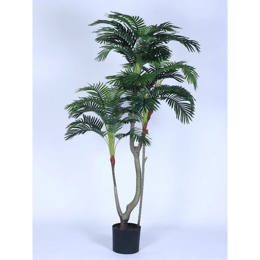 Artificial Plant 66inch Artificial Areca Plam Plants With Black Pot for Indoor & Outdoor with pot for Interior Decor/Home Decor/Office Décor