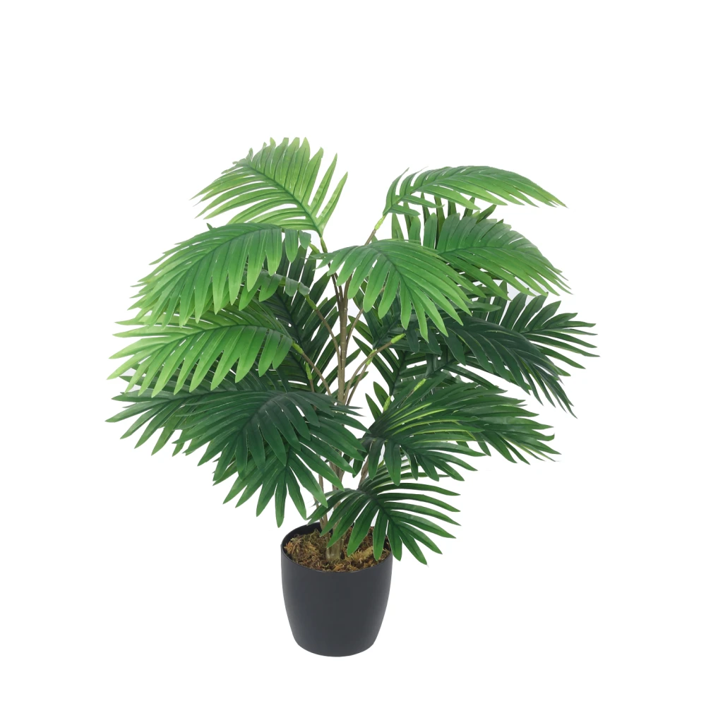 Artificial Plant 29inch Artificial Areca Plants With Black Pot|Home Decor,Office Decor Perfect Housewarming Gift,Set of 1