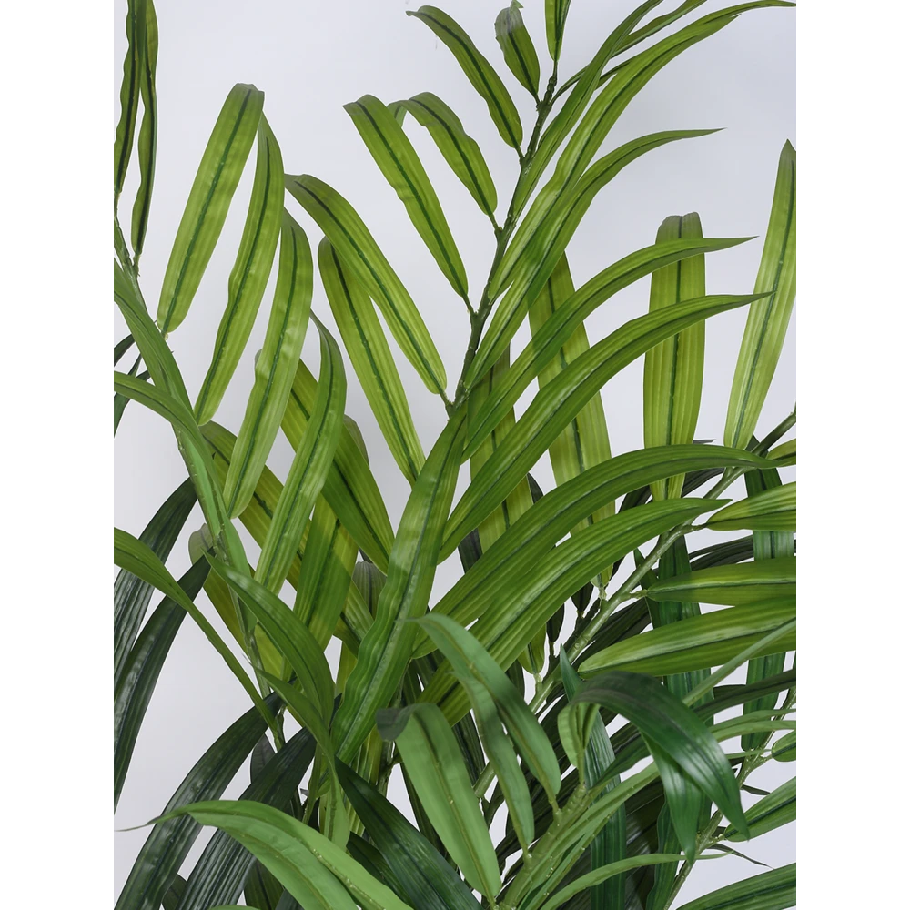 Artrificial Plant  74inch Artificial Areca Palm Plants big Leaves With Black Pot|Home Decor,Office Decor Perfect Gift,Set of 2