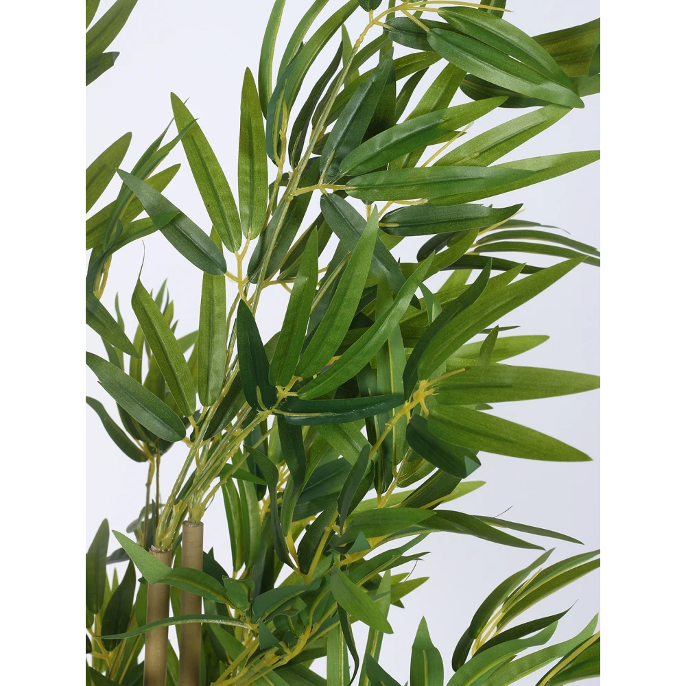 Artificial Plant 59inch Artificial Real Touch Bamboo Plants With Black Pot|Home Decor,Office Decor Perfect Gift,Set of 1