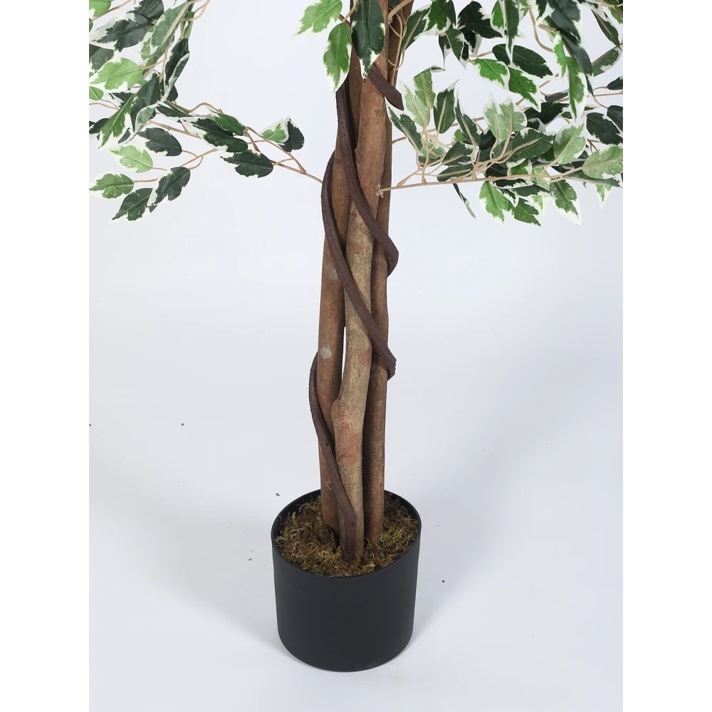 Artificial Plant 63inch Artificial Ficus Plants With Black Pot|Home Decor,Office Decor Perfect Gift,Set of 1