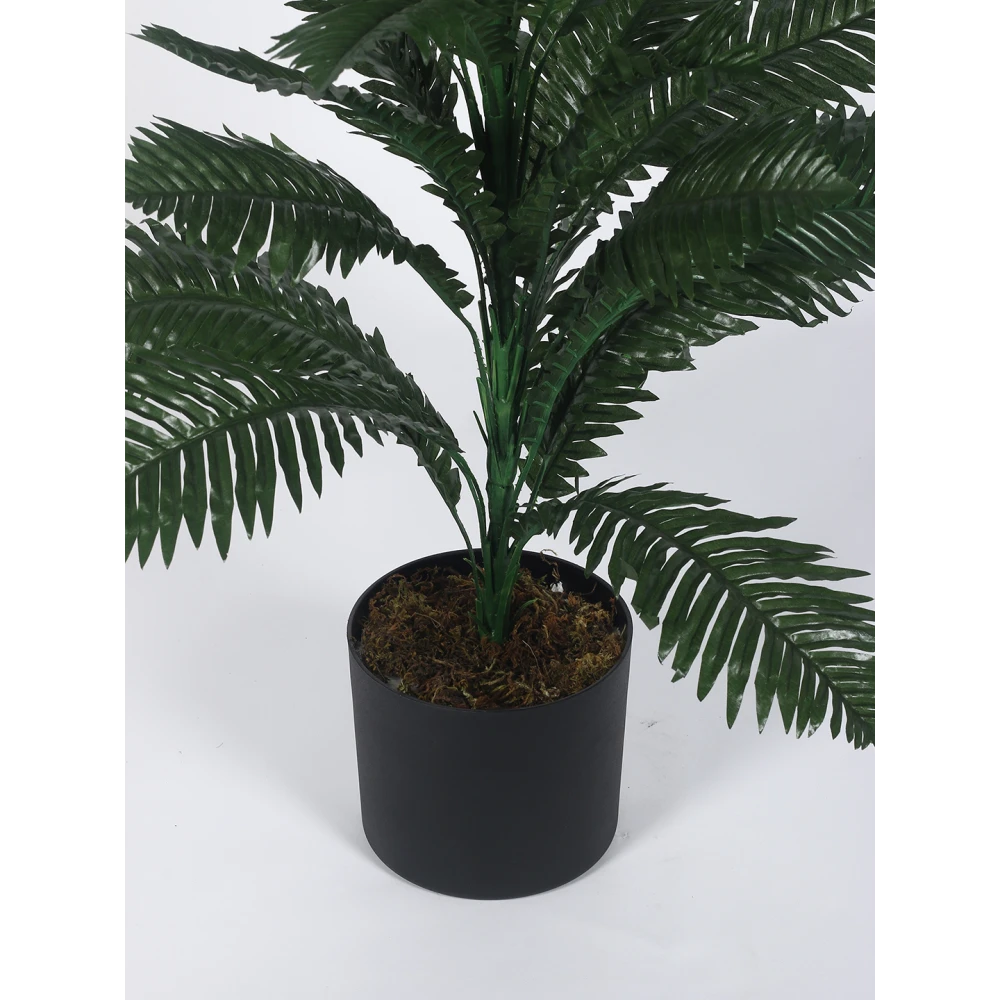 Artificial Plant 33inch Artificial Boston Fern Plants With Black Pot |Home Decor,Office Decor Perfect decor Gift,Set of 1
