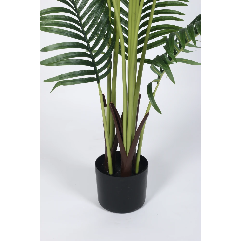 Artificial Plant 59inch Artificial Real Touch Areca Palm Plant With Black Pot |Home Decor,Office Decor Perfect Housewarming Gift,Set of 1