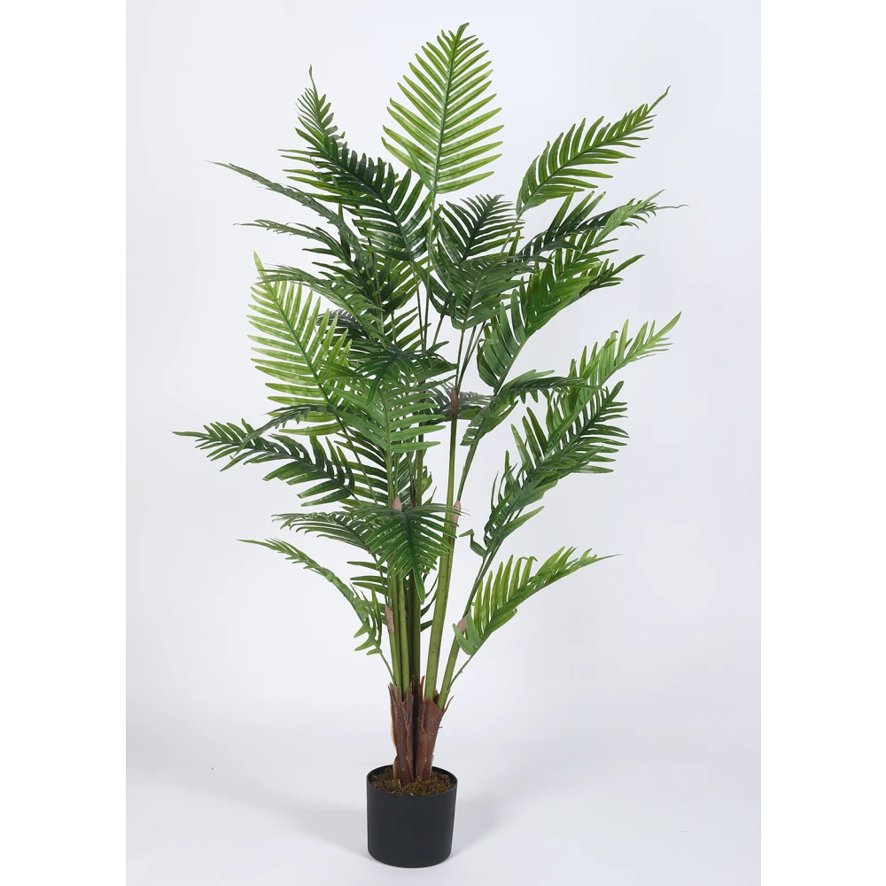 Artificial Plant 53inch Artificial Areca Plants With Black Pot|Home Decor,Office Decor Perfect Housewarming Gift,Set of 1