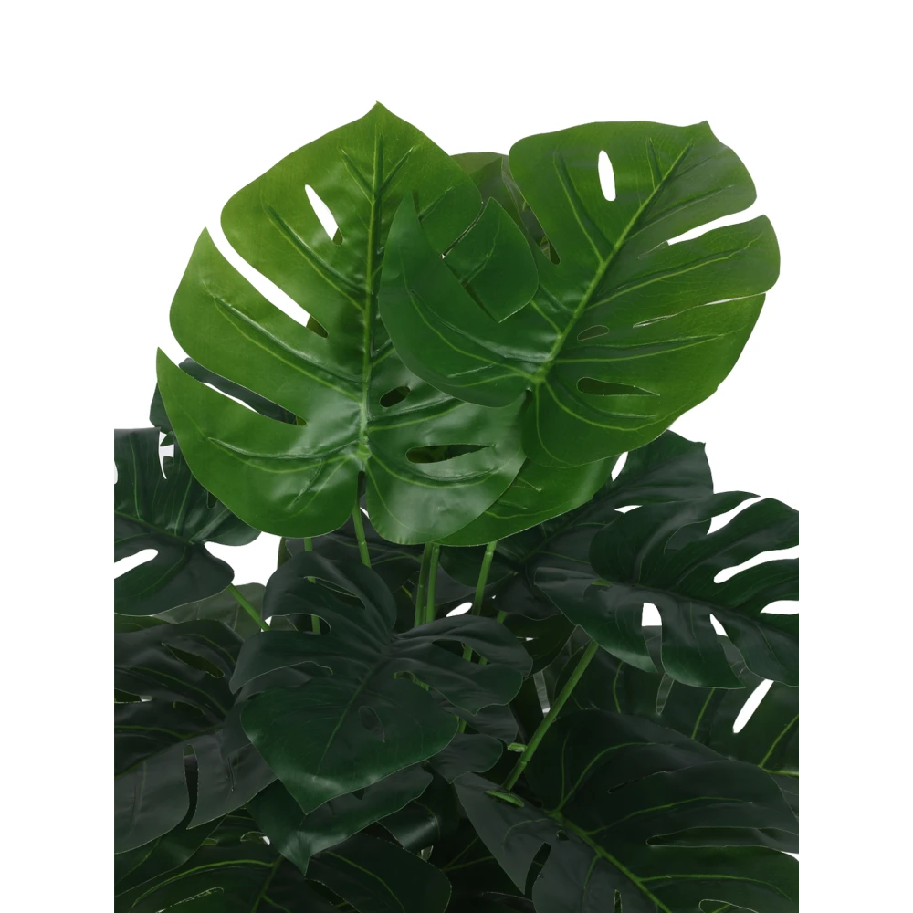 Artificial Plant 31inch Artificial Real Touch Monstera  With Black Pot |Home Decor,Office Decor Perfect decor Gift,Set of 1