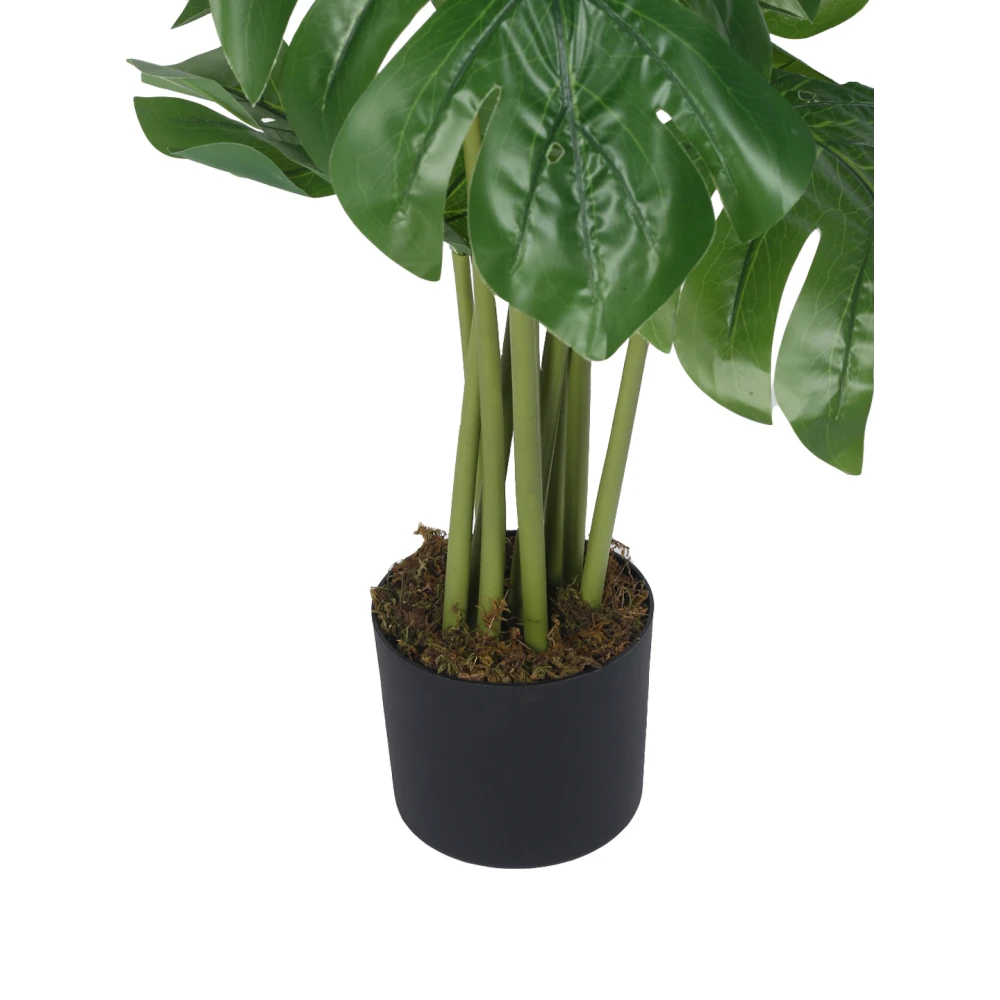 Artificial Plant 47inch Artificial Monstera Plants With Black Pot |Home Decor,Office Decor Perfect decor Gift,Set of 1