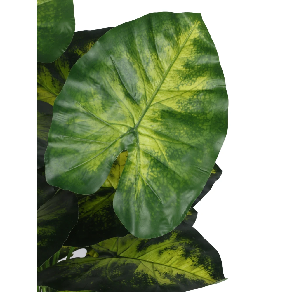 Artificial Plant 27inch Artificial Real Touch Dieffenbachia With Black Pot |Home Decor,Office Decor Perfect decor Gift,Set of 1