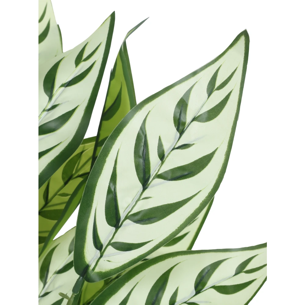 Artificial Plant  27inch Artificial Croton Plants With Black Pot|Home Decor,Office Decor Perfect,Set of 1