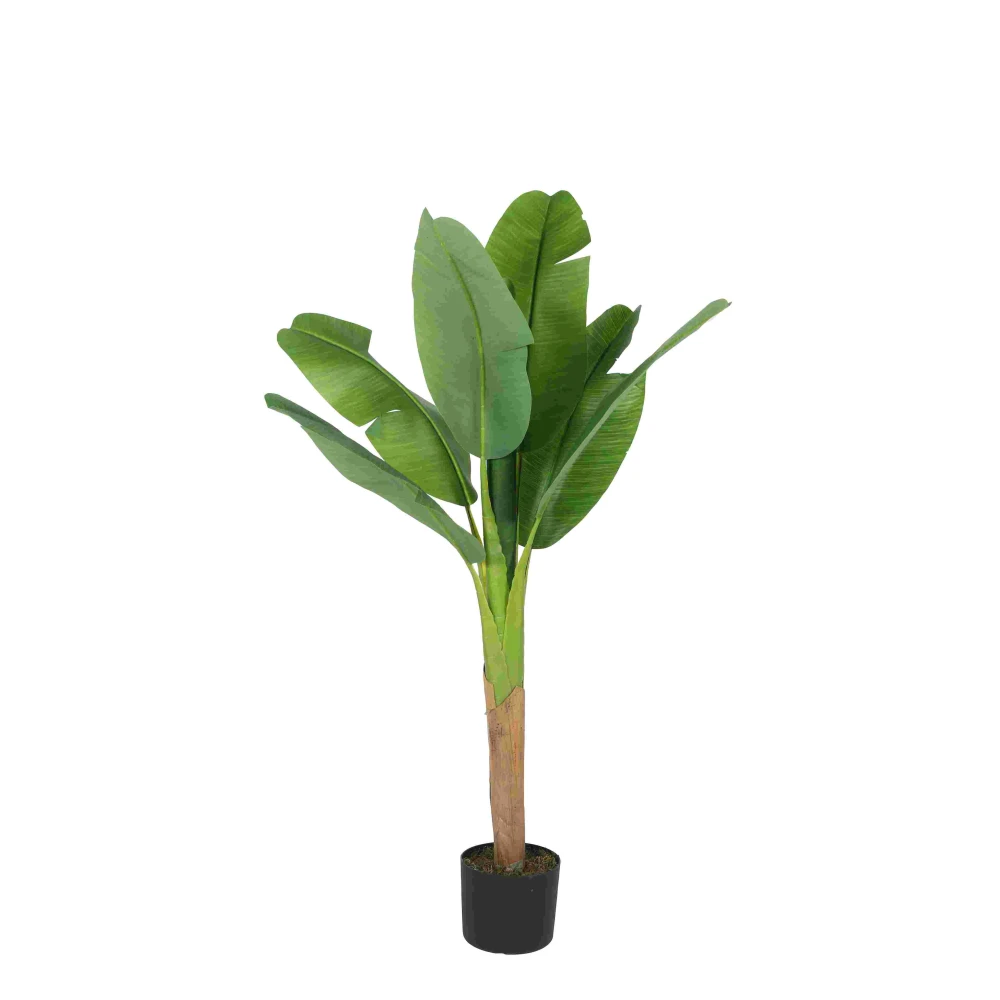 Artificial Plant 47inch Artificial Banana Plants With Black Pot |Home Decor,Office Decor Perfect decor Gift,Set of 1