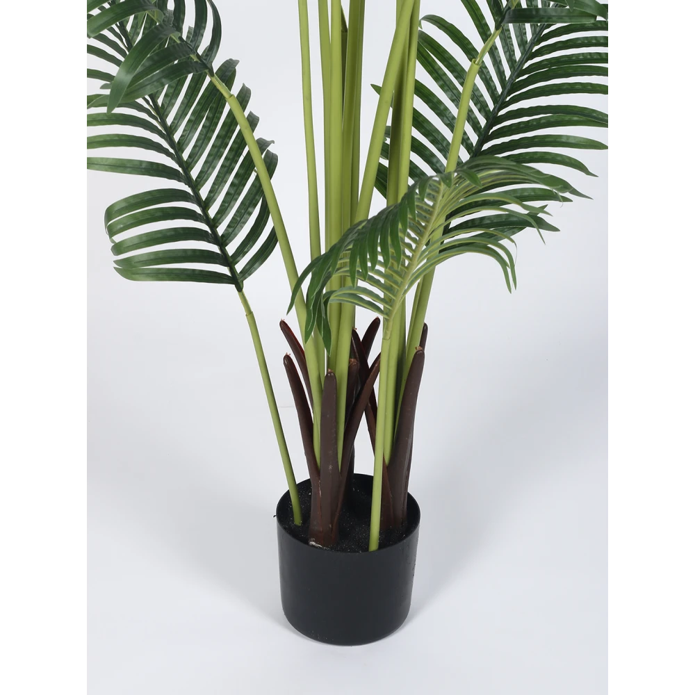 Artificial Plant 53inch Artificial Areca Plants With Black Pot|Home Decor,Office Decor Perfect Housewarming Gift,Set of 1