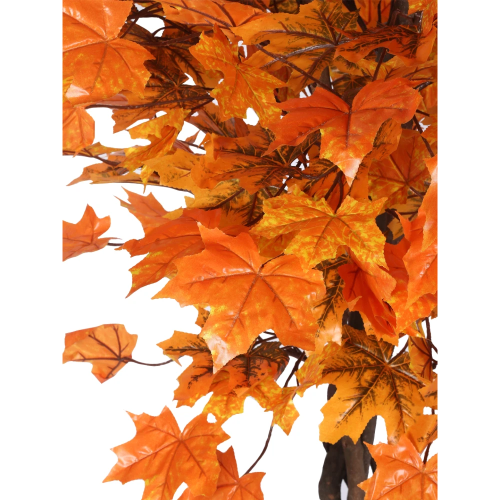 Artificial Plant 49inch Artificial Maple Fake Plant With Black Pot |Home Decor,Office Decor Perfect decor Gift,Set of 1