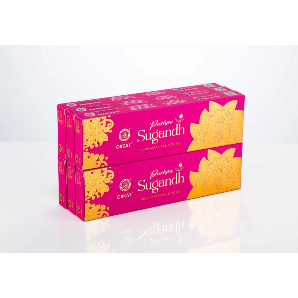 Orkay Sugandh 700g || Pack of 6 || Contains 4.2kg Traditional Sandal (700, Set of 6)