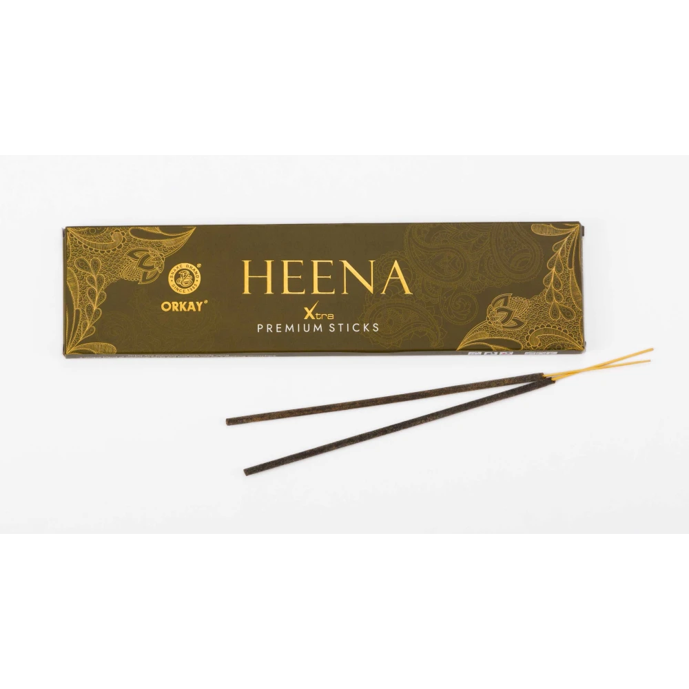 Orkay Heena 10 sticks || Pack of 12 || Contains 120 sticks Sandalwood (10, Set of 12)
