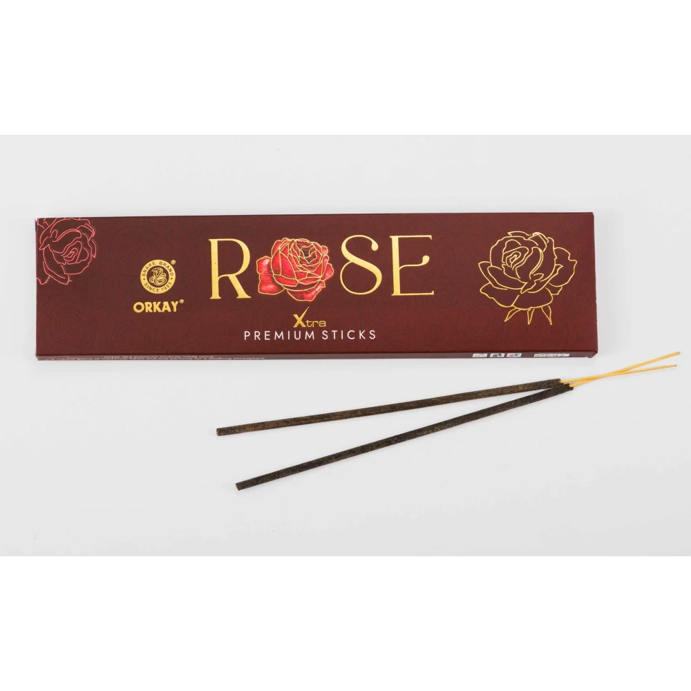 Orkay Rose 10 sticks || Pack of 12 || Contains 120 sticks Rose (10, Set of 12)