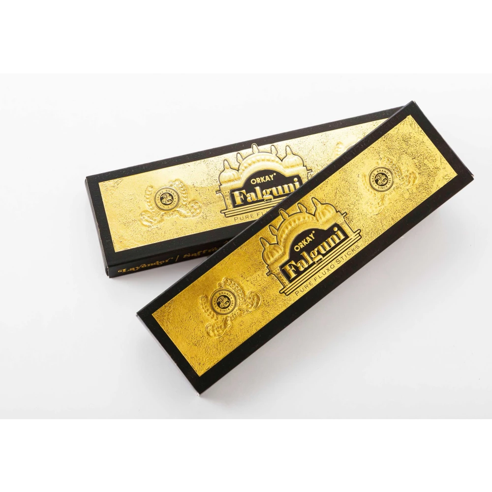 Orkay Pure Black Falguni 10 sticks || Pack of 6 || Contains 60 sticks Black Falguni (10, Set of 6)