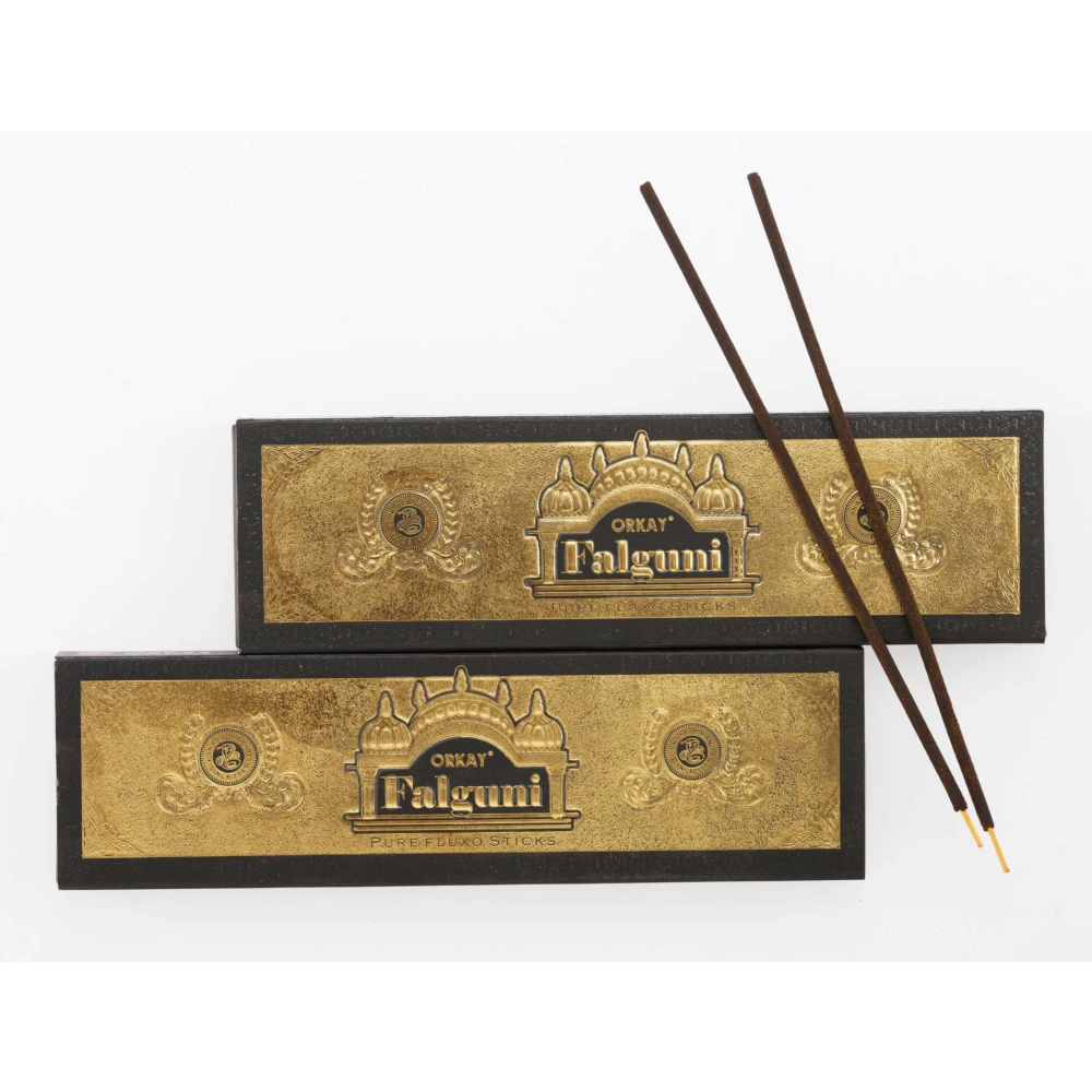 Orkay Pure Black Falguni 10 sticks || Pack of 12 || Contains 120 sticks Black Falguni (10, Set of 12)