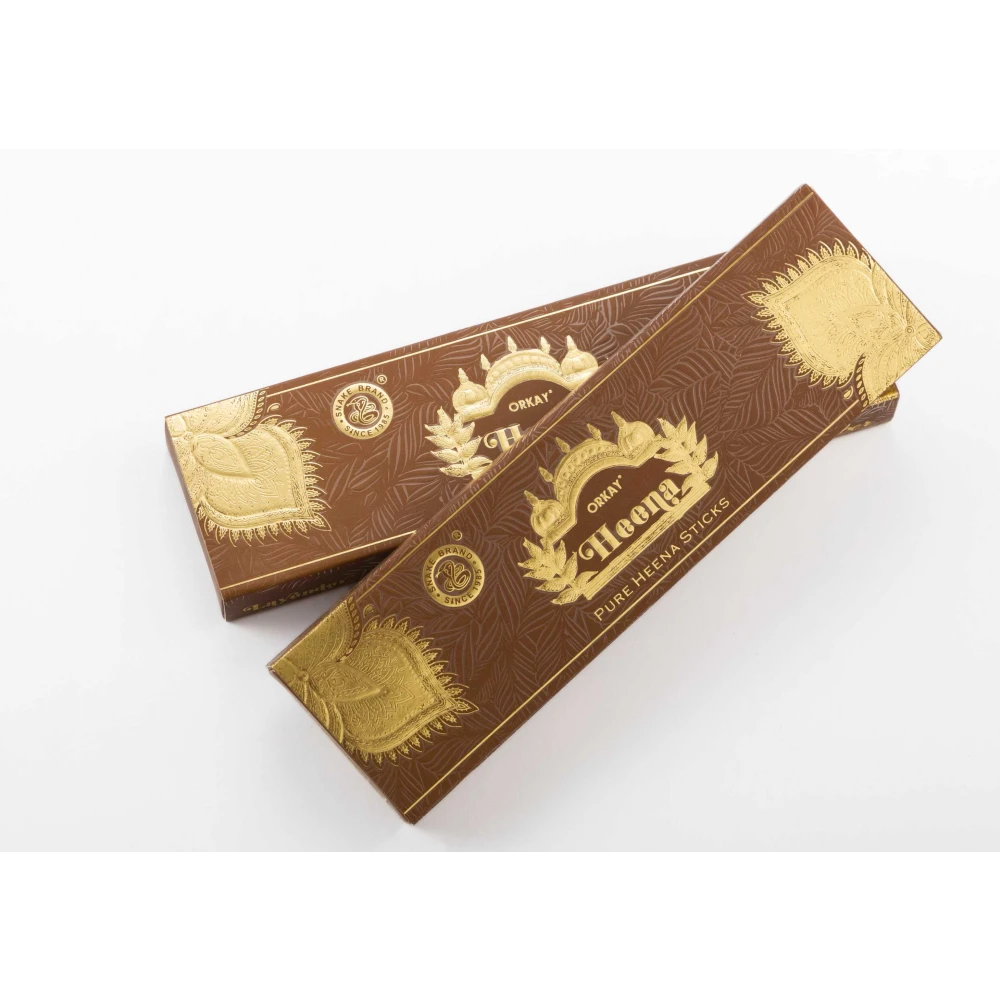 Orkay Pure Henna 10 sticks || Pack of 12 || Contains 120 sticks Heena (10, Set of 12)