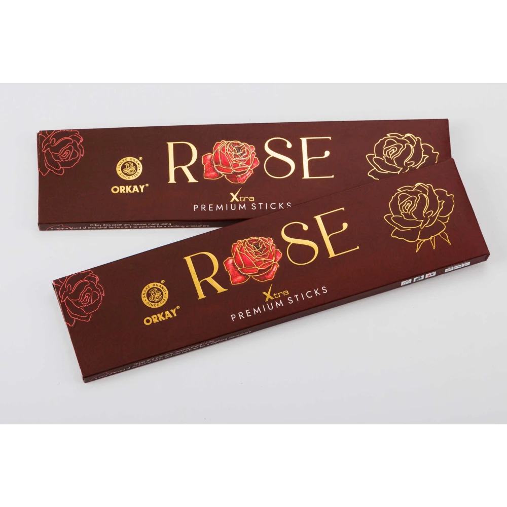 Orkay Rose 10 sticks || Pack of 12 || Contains 120 sticks Rose (10, Set of 12)