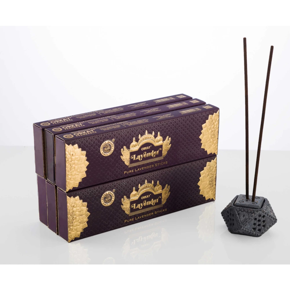 Orkay Pure Lavender 10 sticks || Pack of 12 || Contains 120 sticks Lavender (10, Set of 12)