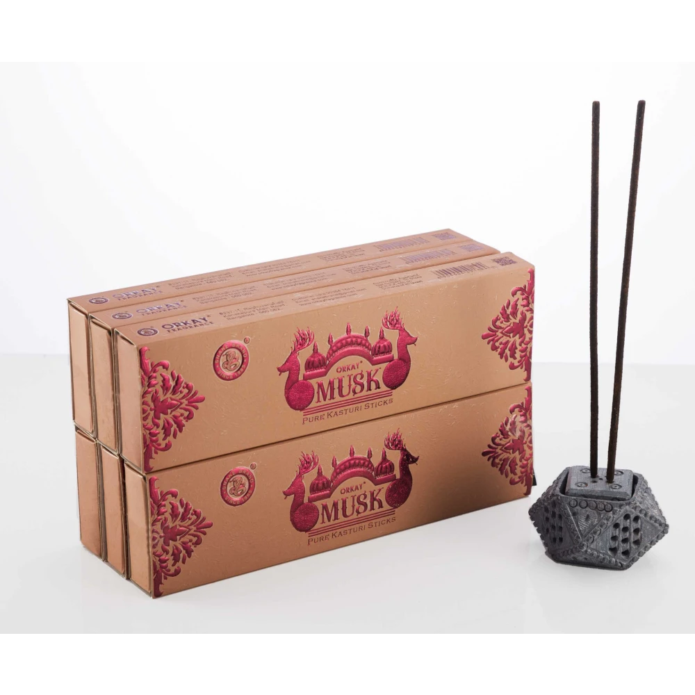 Orkay Pure Musk 10 sticks || Pack of 12 || Contains 120 sticks Musk (10, Set of 12)