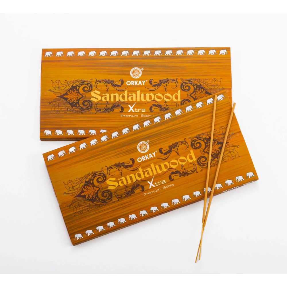Orkay Sandalwood 25 sticks || Pack of 12 || Contains 300 sticks Sandalwood (25, Set of 12)