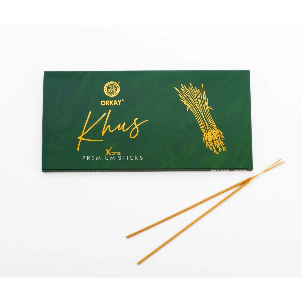 Orkay Khus 25 sticks || Pack of 12 || Contains 300 sticks Khus (25, Set of 12)