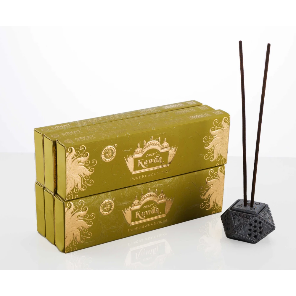Orkay Pure Kewda 10 sticks || Pack of 12 || Contains 120 sticks Kewda (10, Set of 12)