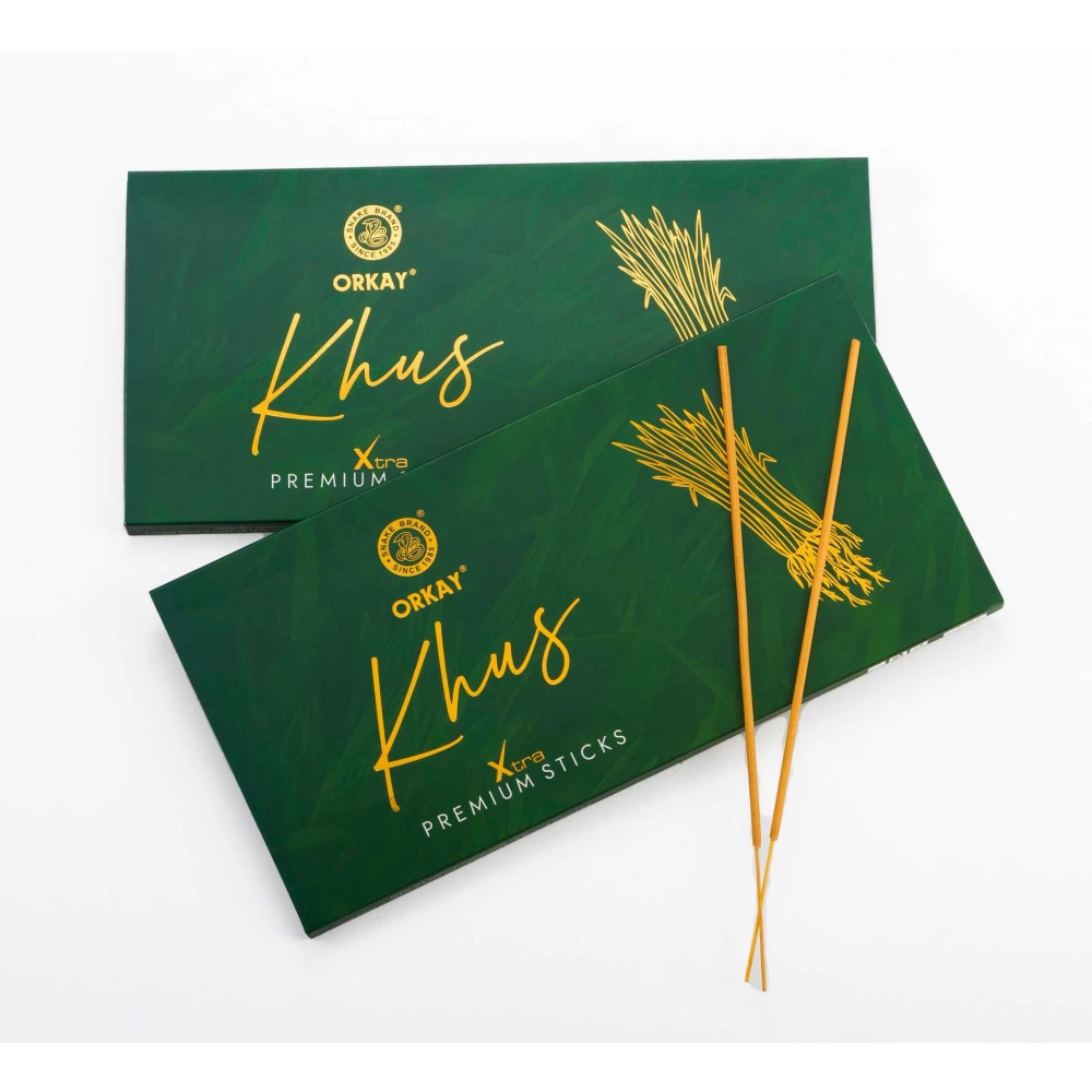 Orkay Khus 25 sticks || Pack of 12 || Contains 300 sticks Khus (25, Set of 12)