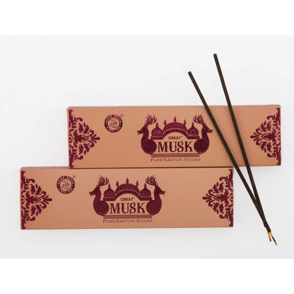 Orkay Pure Musk 10 sticks || Pack of 12 || Contains 120 sticks Musk (10, Set of 12)