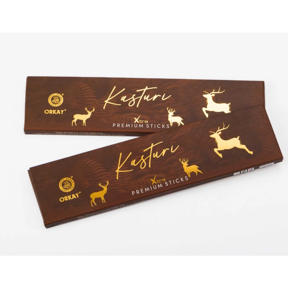 Orkay Kasturi 10 sticks || Pack of 12 || Contains 120 sticks Kasturi (10, Set of 12)