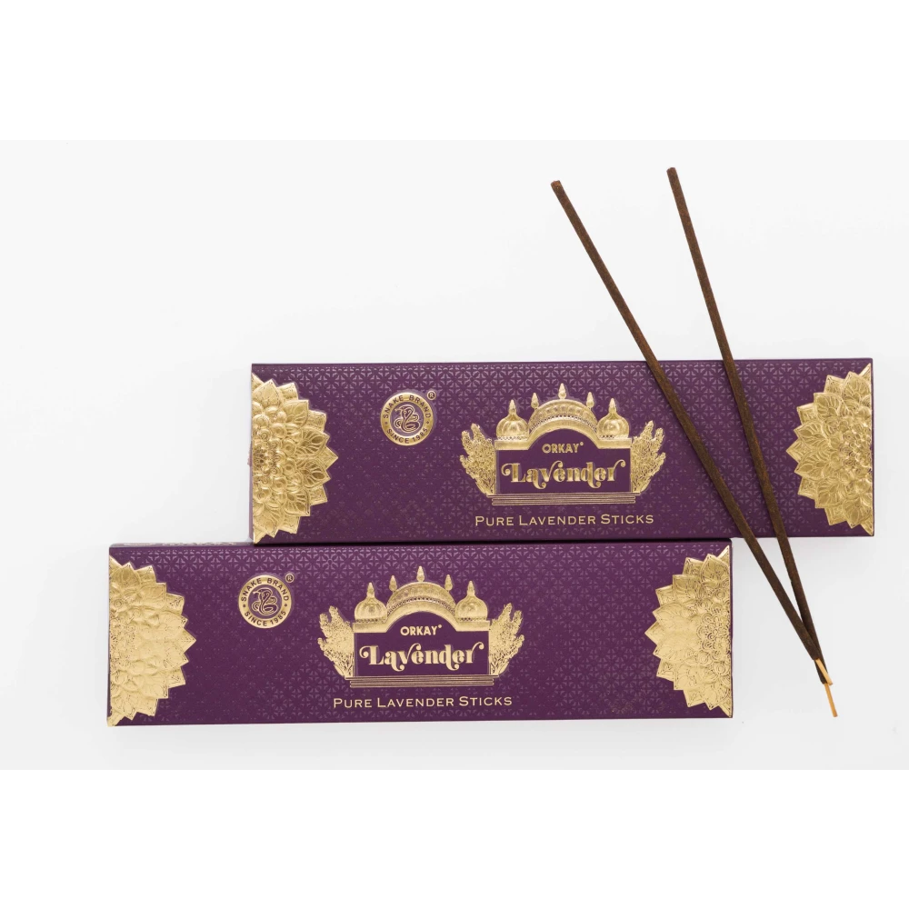 Orkay Pure Lavender 10 sticks || Pack of 6 || Contains 60 sticks Lavender (10, Set of 6)