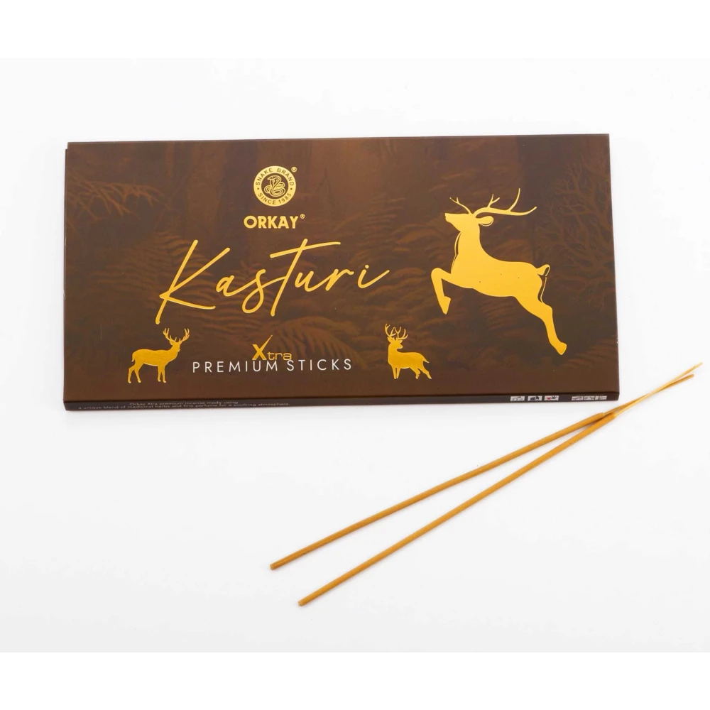 Orkay Kasturi 25 sticks || Pack of 12 || Contains 300 sticks Kasturi (25, Set of 12)