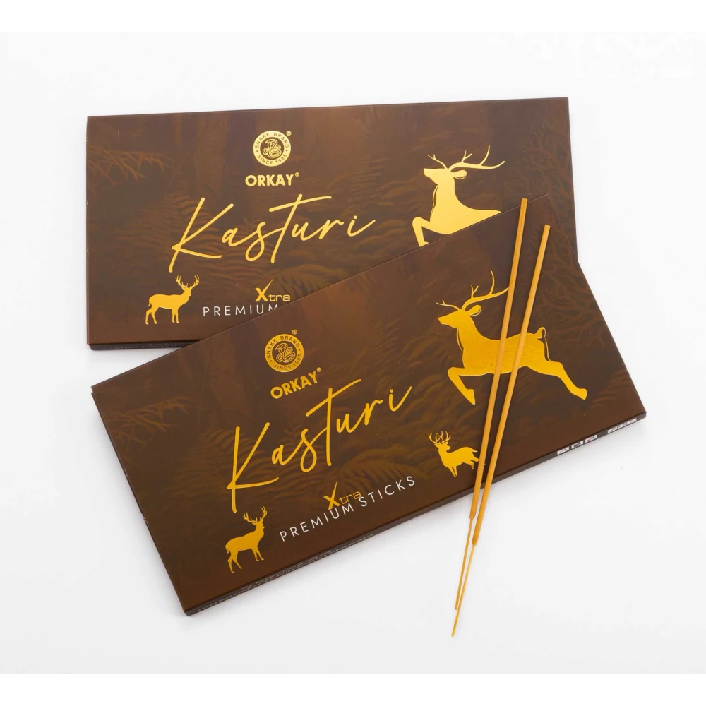 Orkay Kasturi 25 sticks || Pack of 12 || Contains 300 sticks Kasturi (25, Set of 12)