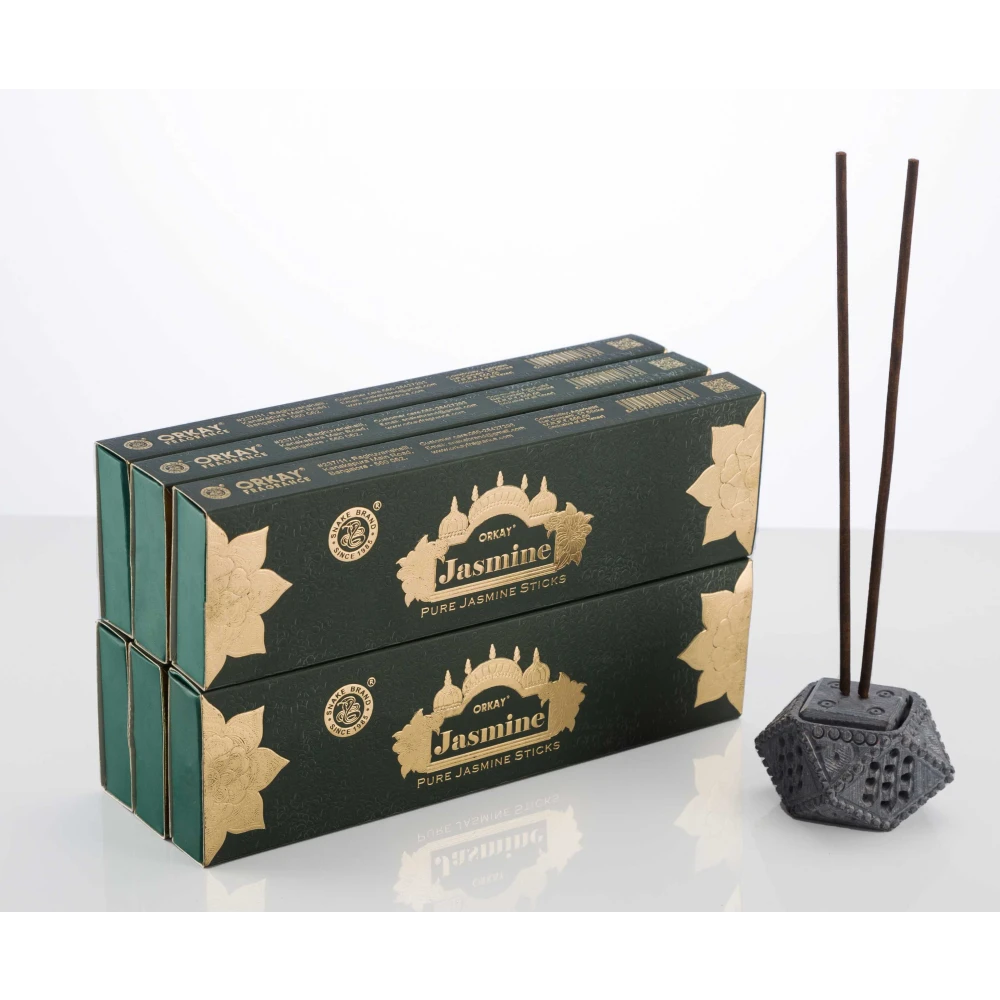 Orkay Pure Jasmine 10 sticks || Pack of 6 || Contains 60 sticks Jasmine (10, Set of 6)