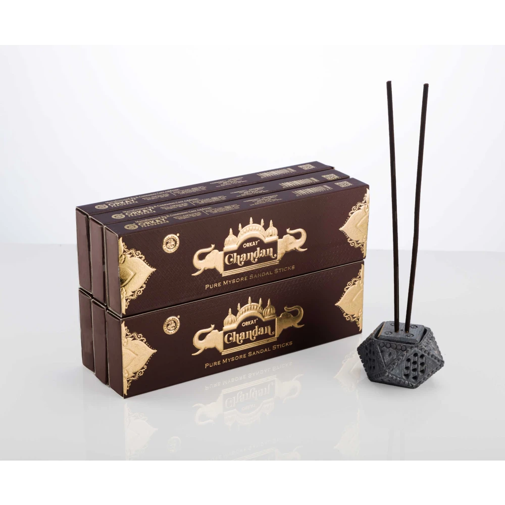 Orkay Pure Chandan 10 sticks || Pack of 6 || Contains 60 sticks Chandan
