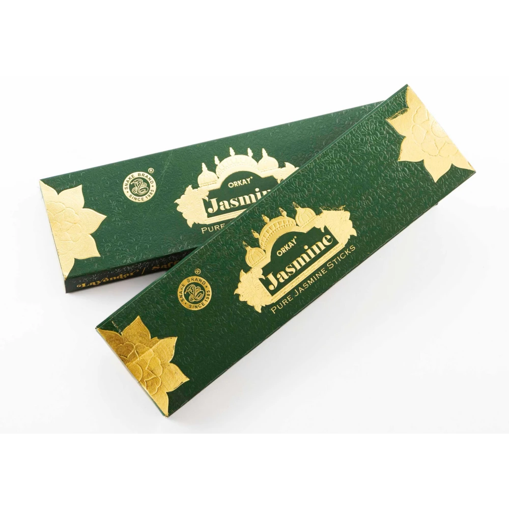 Orkay Pure Jasmine 10 sticks || Pack of 12 || Contains 120 sticks Jasmine (10, Set of 12)