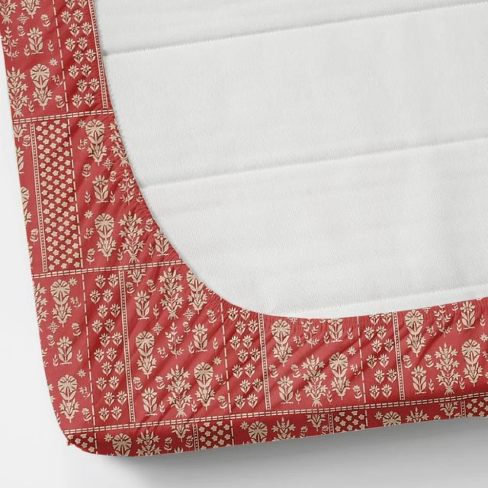 Breathable Double Bed Glace Cotton Bedsheet Set with 2 Pillow Covers