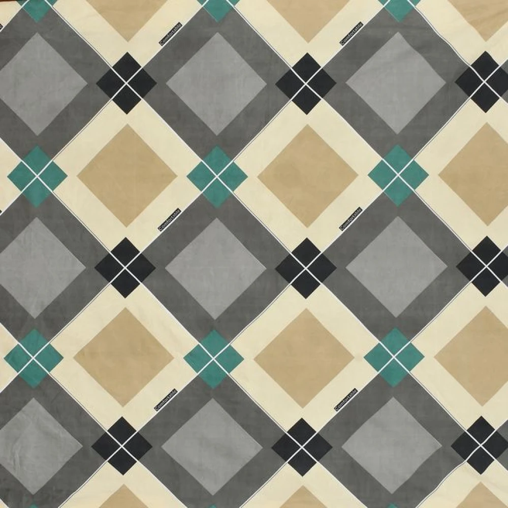 Everyday Comfort Glace Cotton Double Bed Fitted Bedsheet Set