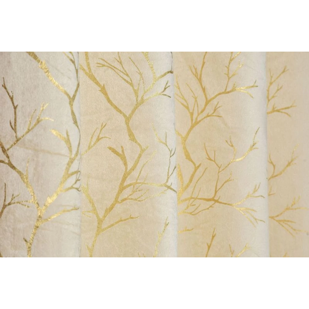 Soft Room Darkening Polyester Window Curtains for Living Room Window