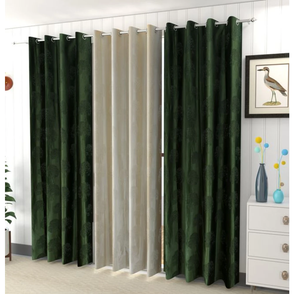 Soft Insulated Polyester Curtains pink