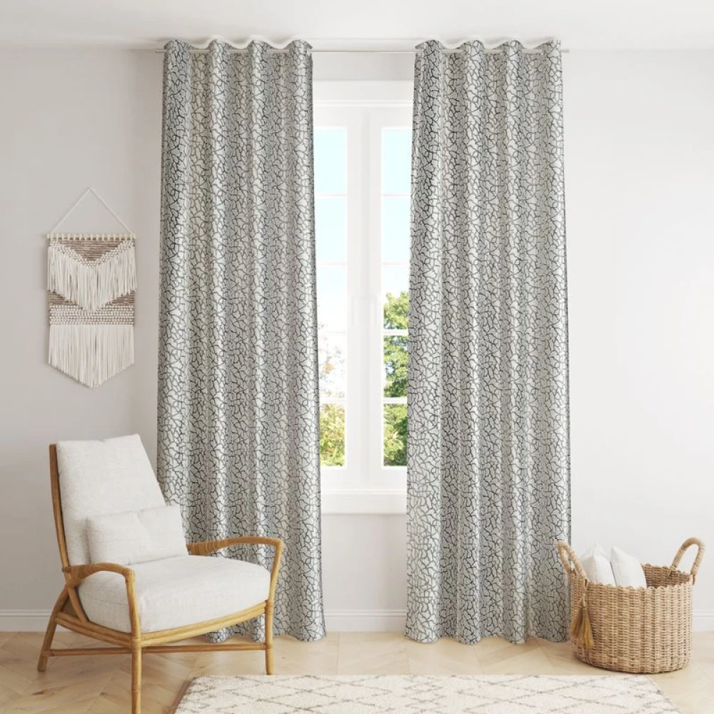 Modern Room Darkening Polyester Window Curtains for Balcony Door