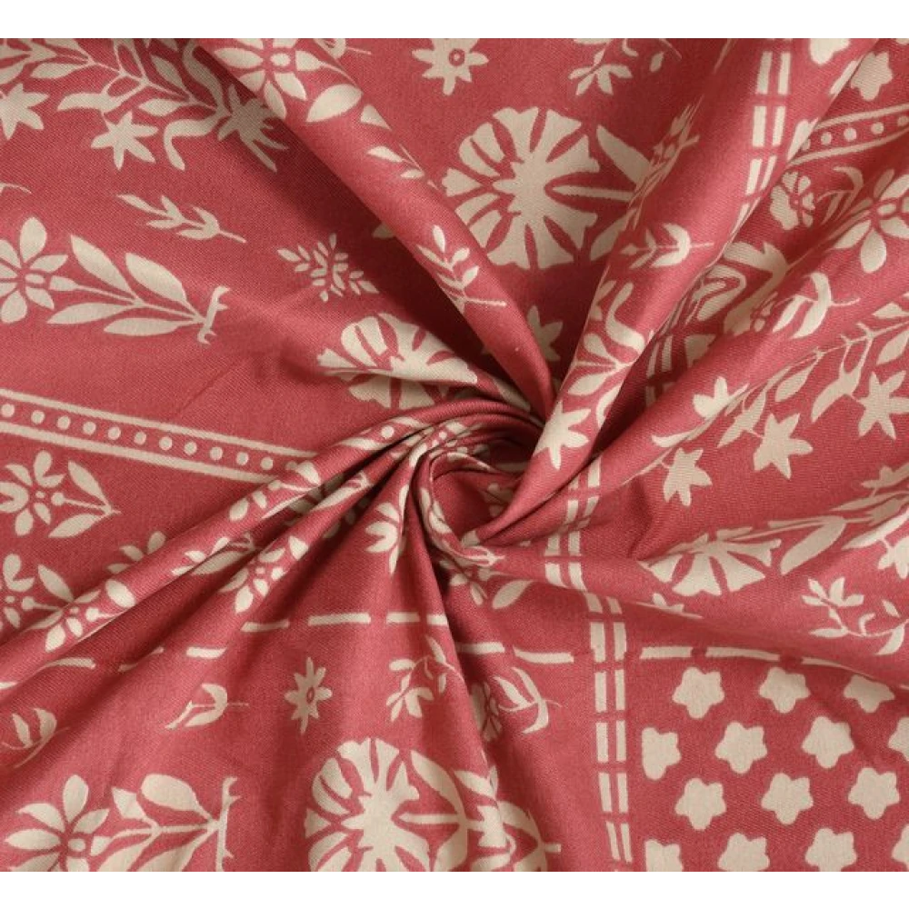 Breathable Double Bed Glace Cotton Bedsheet Set with 2 Pillow Covers