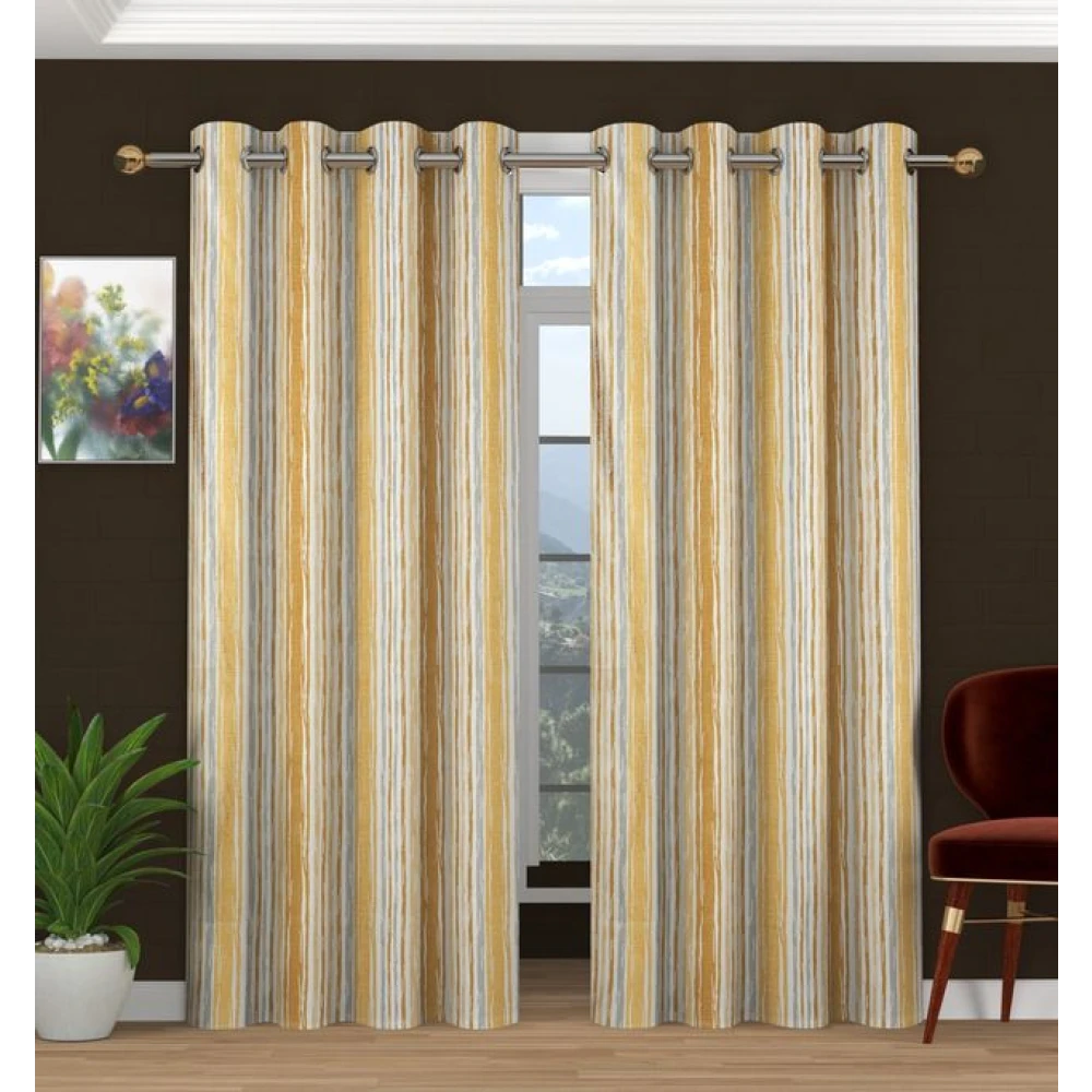 Premium Decorative Window Drapes Sky Yellow